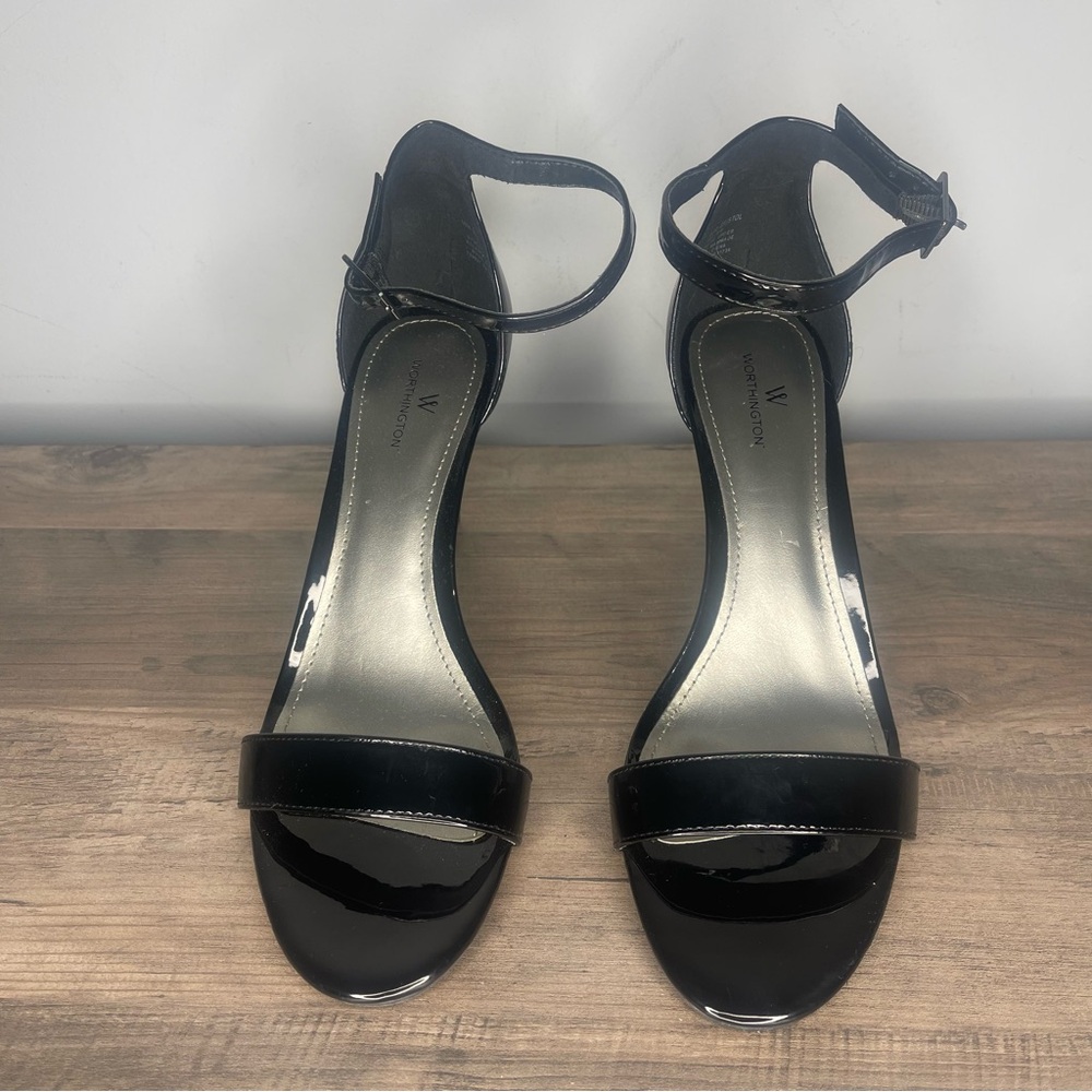 Worthington Black Bristol 3 1/2in Patent Leather Heels (10) - Picture 3 of 10